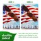 G128 God Bless America with Eagle Garden Flag 12x18 In Double Sided Independence Day Yard Garden Lawn Decoration